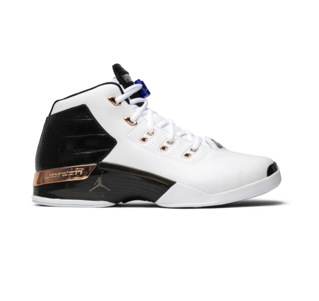 Air Jordan 17+ Retro 'Copper' (2016) — White/Black/Metallic Copper