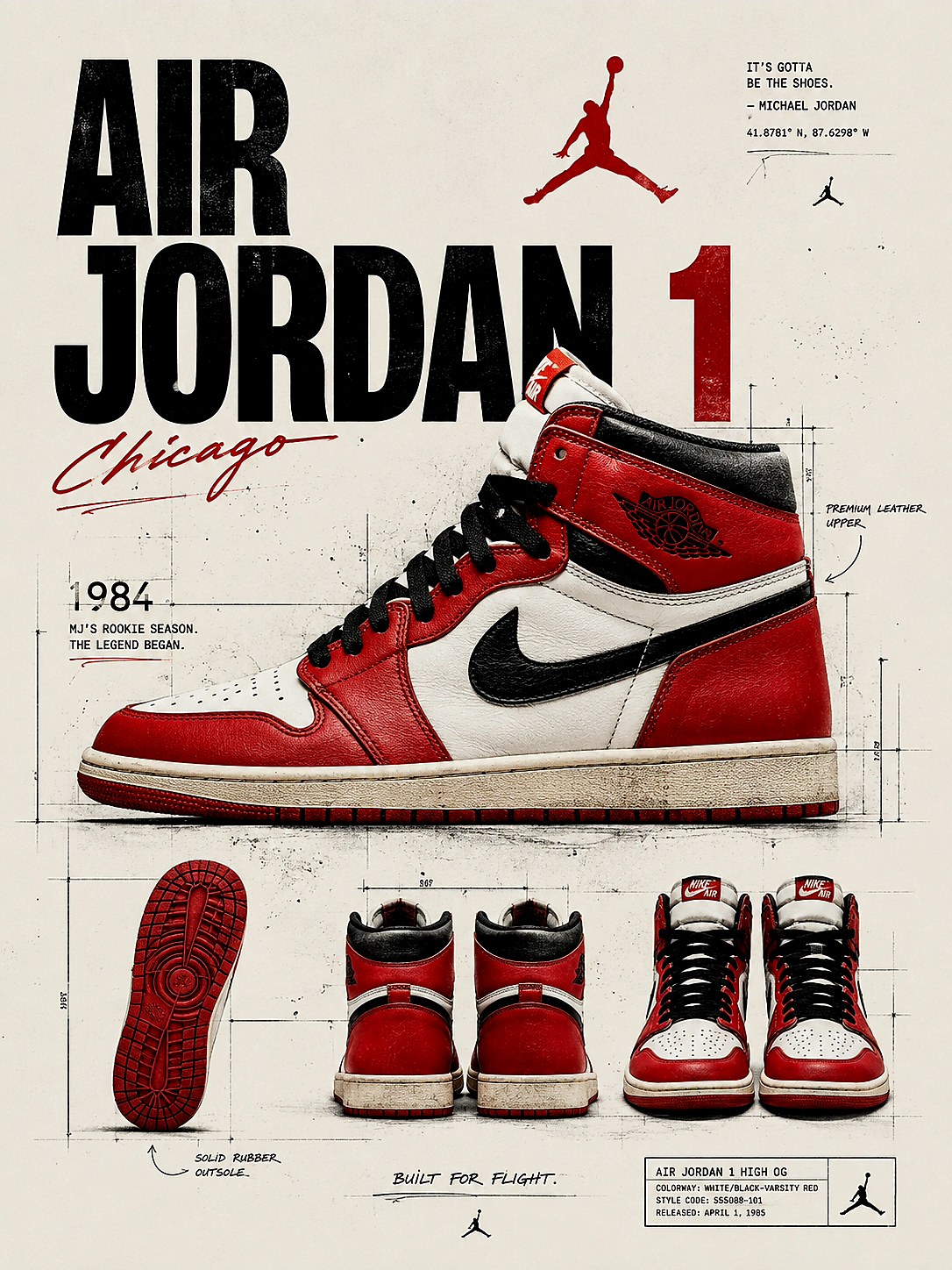 Jordan 1 wall art